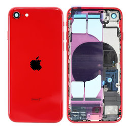 Apple iPhone SE (2nd Gen 2020) - Carcasă Spate cu Piese Mici (Red)
