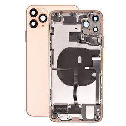 Apple iPhone 11 Pro Max - Carcasă Spate cu Piese Mici (Gold)