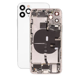Apple iPhone 11 Pro - Carcasă Spate cu Piese Mici (Silver)
