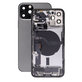 Apple iPhone 12 Pro - Carcasă Spate cu Piese Mici (Graphite)