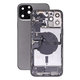 Apple iPhone 12 Pro Max - Carcasă Spate cu Piese Mici (Graphite)
