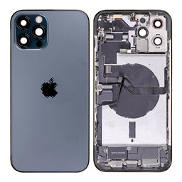 Apple iPhone 12 Pro Max - Carcasă Spate cu Piese Mici (Blue)