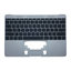 Apple MacBook 12" A1534 (Early 2015 - Mid 2017) - Superior Ramă Tastatură + Tastatură US (Space Gray)