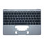 Apple MacBook 12" A1534 (Early 2015 - Mid 2017) - Superior Ramă Tastatură + Tastatură US (Space Gray)