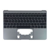 Apple MacBook 12" A1534 (Early 2015 - Mid 2017) - Superior Ramă Tastatură + Tastatură UK (Space Gray)