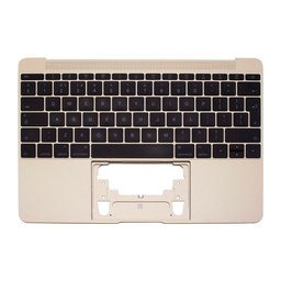 Apple MacBook 12" A1534 (Early 2015 - Mid 2017) - Superior Ramă Tastatură + Tastatură UK (Gold)