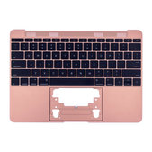 Apple MacBook 12" A1534 (Early 2015 - Mid 2017) - Superior Ramă Tastatură + Tastatură US (Rose Gold)