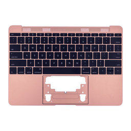 Apple MacBook 12" A1534 (Early 2015 - Mid 2017) - Superior Ramă Tastatură + Tastatură US (Rose Gold)
