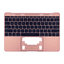 Apple MacBook 12" A1534 (Early 2015 - Mid 2017) - Superior Ramă Tastatură + Tastatură US (Rose Gold)