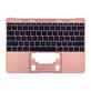 Apple MacBook 12" A1534 (Early 2015 - Mid 2017) - Superior Ramă Tastatură + Tastatură US (Rose Gold)