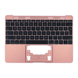 Apple MacBook 12" A1534 (Early 2015 - Mid 2017) - Superior Ramă Tastatură + Tastatură UK (Rose Gold)