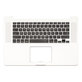 Apple MacBook Pro 15" A1398 (Late 2013 - Mid 2014) - Superior Ramă Tastatură + Tastatură US