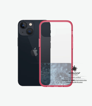 PanzerGlass - Caz ClearCaseColor AB pentru iPhone 13 mini, strawberry