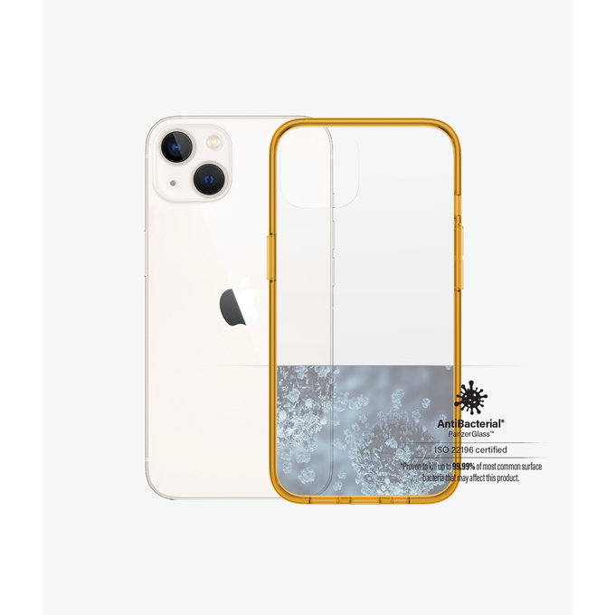 PanzerGlass - Caz ClearCaseColor AB pentru iPhone 13, tangerine