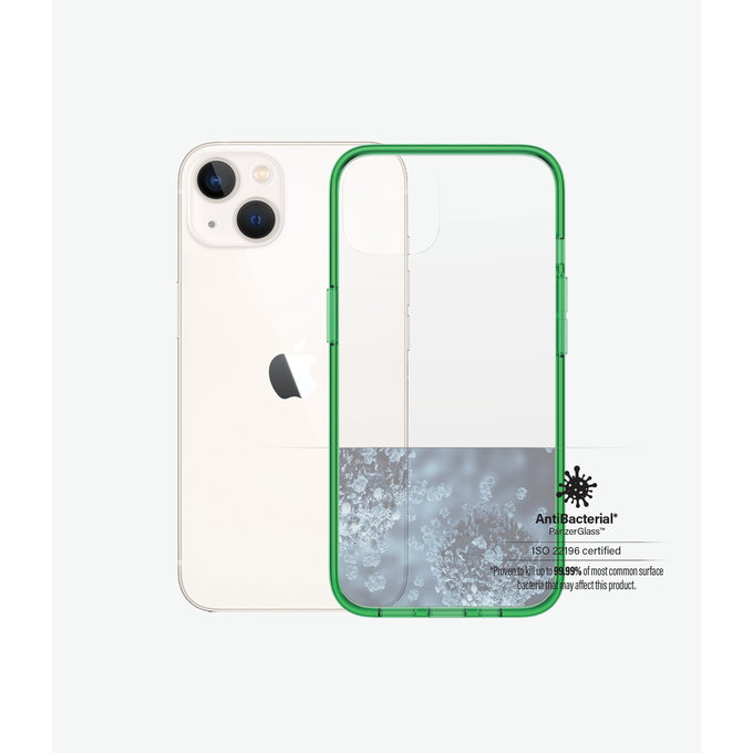 PanzerGlass - Caz ClearCaseColor AB pentru iPhone 13, lime