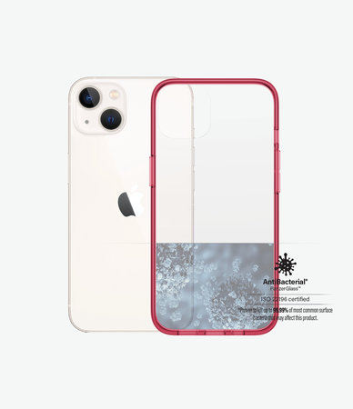 PanzerGlass - Caz ClearCaseColor AB pentru iPhone 13, strawberry