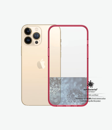 PanzerGlass - Caz ClearCaseColor AB pentru iPhone 13 Pro Max, strawberry