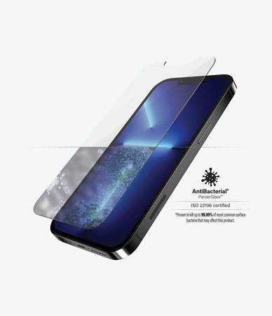 PanzerGlass - Geam Securizat Standard Fit AB pentru iPhone 13 Pro Max & 14 Plus, transparent