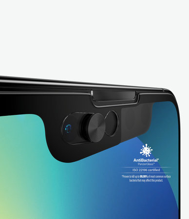 PanzerGlass - Geam Securizat Case Friendly CamSlider AB pentru iPhone 13, 13 Pro & 14, negru