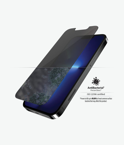 PanzerGlass - Geam Securizat Standard Fit Privacy AB pentru iPhone 13 Pro Max & 14 Plus, transparent