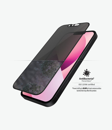 PanzerGlass - Geam Securizat Case Friendly Privacy AB pentru iPhone 13 mini, negru