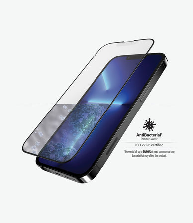 PanzerGlass - Geam Securizat Case Friendly Anti-Glare AB pentru iPhone 13 Pro Max & 14 Plus, negru