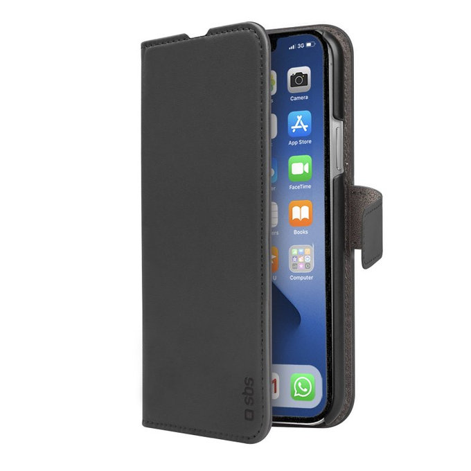 SBS - Caz Book Wallet pentru iPhone 13 Pro, negru