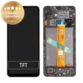 Samsung Galaxy A12 A127F, A032F - Ecran LCD + Sticlă Tactilă + Ramă (Black) - GH82-26485A, GH82-26486A Genuine Service Pack