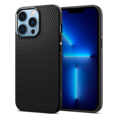 Spigen - Tok Liquid Air - iPhone 13 Pro Max, fekete