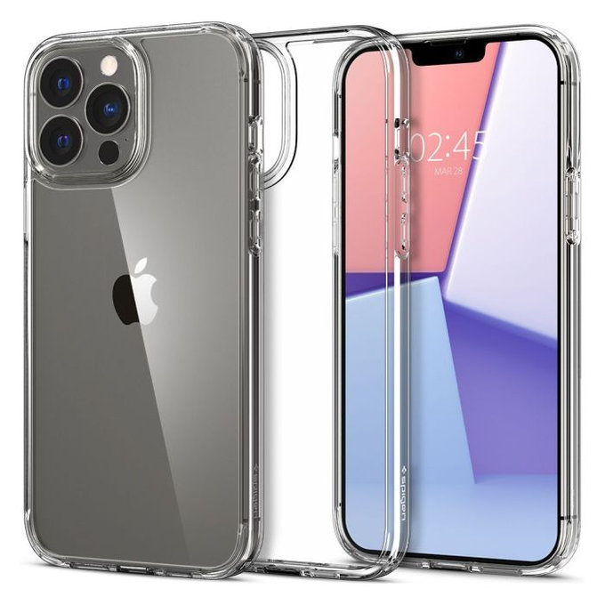 Spigen - Carcasă Ultra Hybrid pentru iPhone 13 Pro Max, transparentă