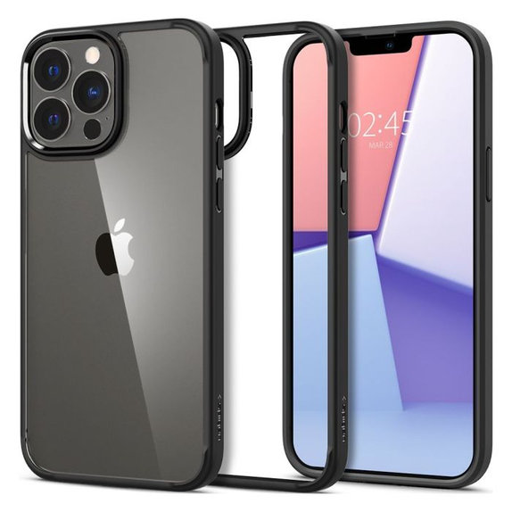 Spigen - Carcasă Ultra Hybrid pentru iPhone 13 Pro, negru