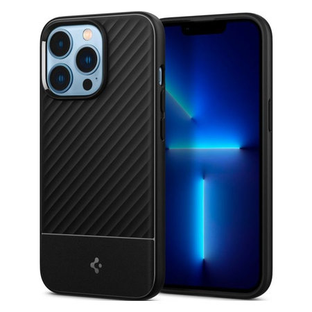 Spigen - Caz Core Armor pentru iPhone 13 Pro, negru