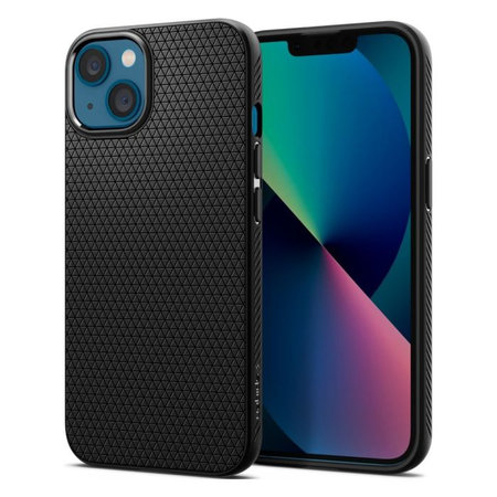 Spigen - Carcasă Liquid Air pentru iPhone 13 mini, negru