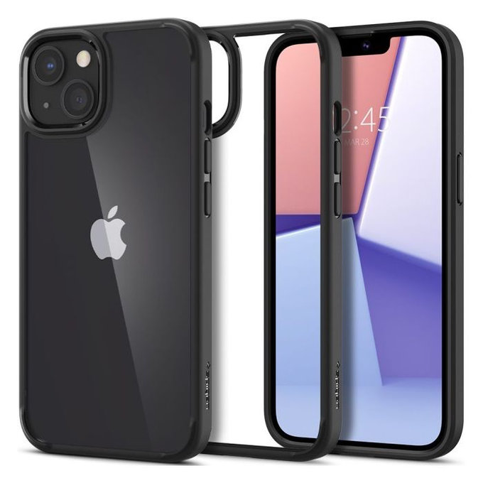 Spigen - Carcasă Ultra Hybrid pentru iPhone 13, negru
