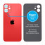 Apple iPhone 12 Mini - Sticlă Carcasă Spate cu Orificiu Mărit pentru Cameră (Red)