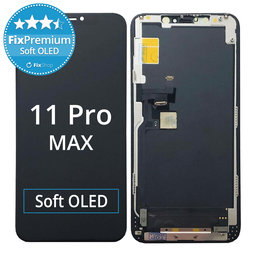 Apple iPhone 11 Pro Max - Ecran LCD + Sticlă Tactilă + Ramă Soft OLED FixPremium