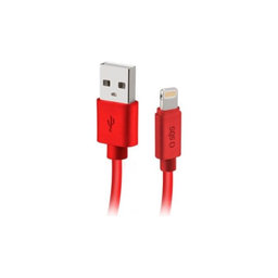 SBS - Cablu - USB / Lightning (1m), ro?u