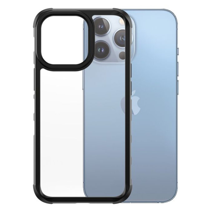 PanzerGlass - Caz SilverBullet ClearCase AB pentru iPhone 13 Pro, negru