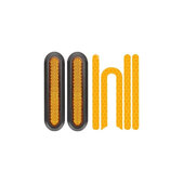 Xiaomi Mi Electric Scooter 1S, 2 M365, Essential, Pro, Pro 2 - Decor Lateral pentru Roată din Spate + Bandă Reflexivă (Yellow)