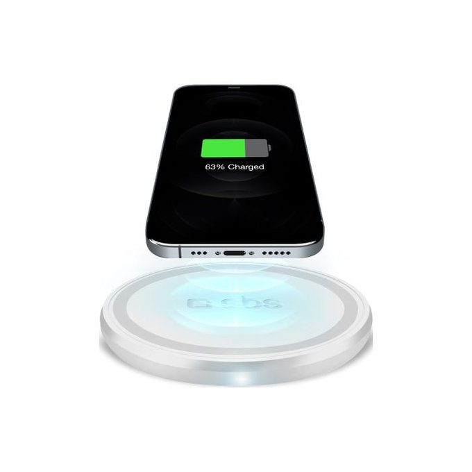 SBS - Încărcător Fără Fir cu QI, alb