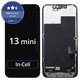 Ecran In-Cell FHD pentru iPhone 13 Mini, Sticlă tactilă cu ramă, FixPremium