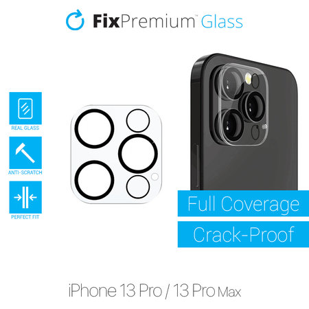 FixPremium Glass - Geam securizat a camerei din spate pentru iPhone 13 Pro & 13 Pro Max