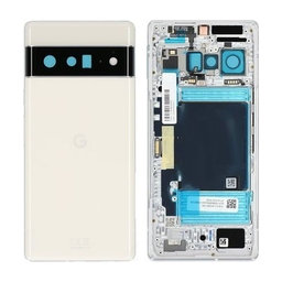 Google Pixel 6 Pro - Carcasă Baterie (Cloudy White) - G949-00225-01 Genuine Service Pack