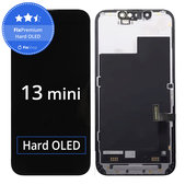 Ecran Hard OLED pentru iPhone 13 Mini, Sticlă tactilă cu ramă, FixPremium