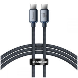 Baseus - Cablu - USB-C / USB-C (1.2m), negru