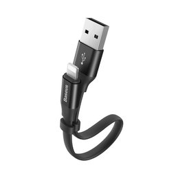 Baseus - Cablu - Lightning / USB (0.23m), gri