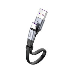 Baseus - Cablu - USB-C / USB (0.23m), gri