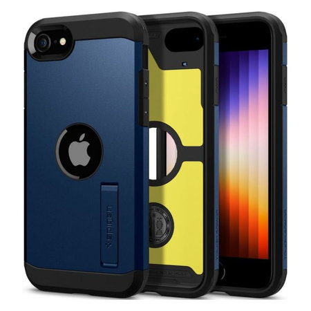 Spigen - Caz Tough Armor pentru iPhone SE 2020 a 2022, Navy Blue
