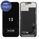 Ecran In-Cell FHD pentru iPhone 13, Sticlă tactilă cu ramă, FixPremium