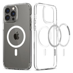 Spigen - Caz Ultra Hybrid cu MagSafe pentru iPhone 13 Pro Max, alb